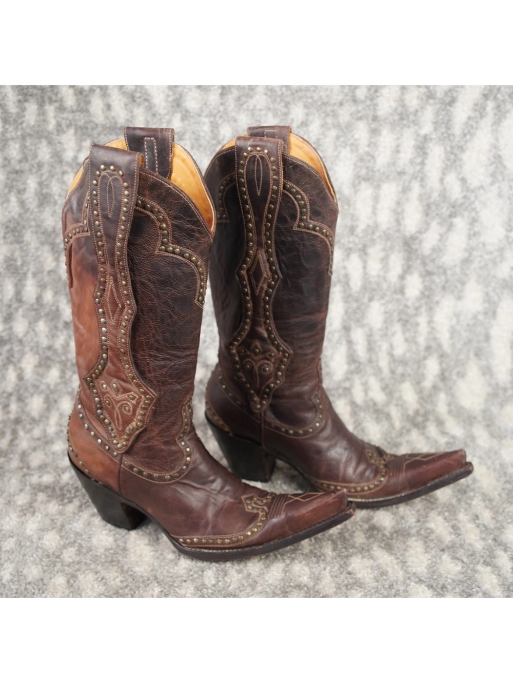 Boot Star Co. by Old Gringo Cowgirl Leather Western Boots W/Studed Womens 6.5 B - Picture 2 of 14